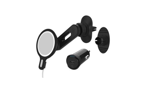 Scosche MagicMount MSC Swingarm 4 in 1 MagSafe Wireless Charging Dash Mount Combo 20W - Black