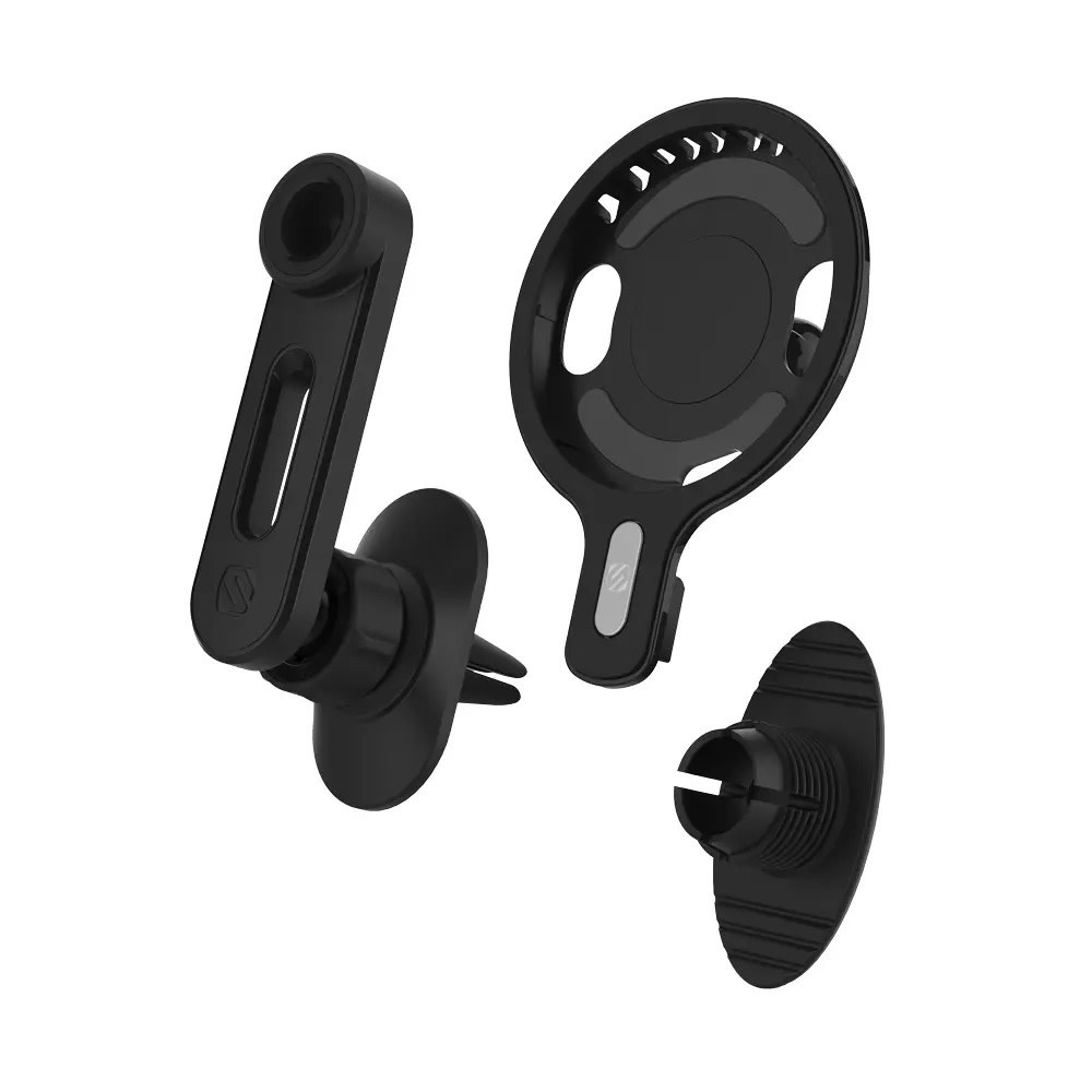 Scosche MagicMount MSC Swingarm 4 in 1 MagSafe Wireless Charging Dash Mount Combo 20W - Black