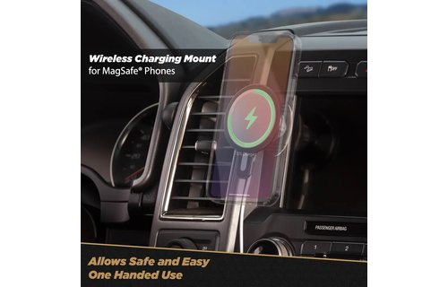 Scosche MagicMount MSC Swingarm 4 in 1 MagSafe Wireless Charging Dash Mount Combo 20W - Black