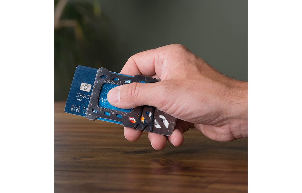 Nite Ize Financial Tool RFID Blocking Multi Purpose Wallet Tool - Stainless