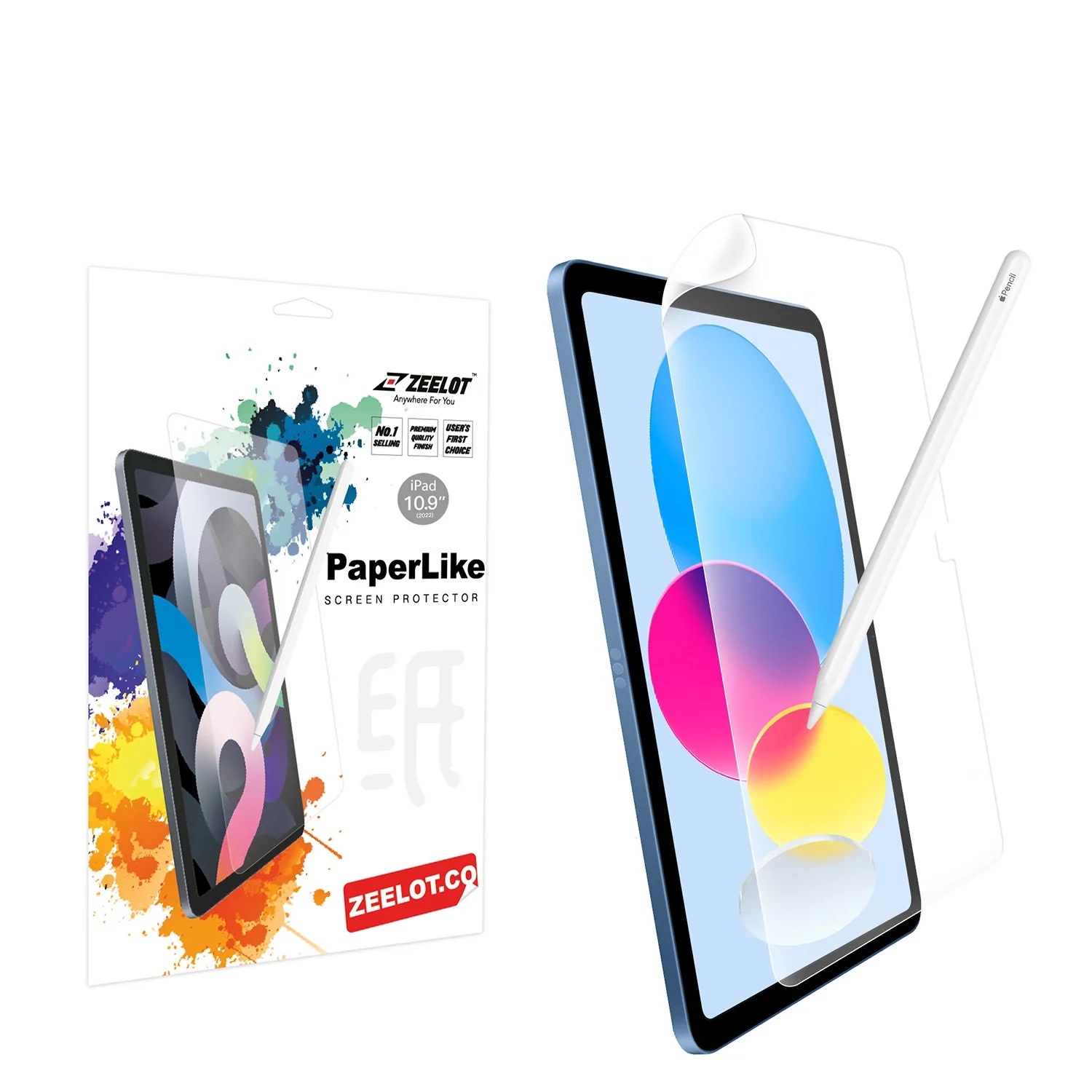 Zeelot Paperlike Screen Protector for iPad 10th/11th Gen - Clear