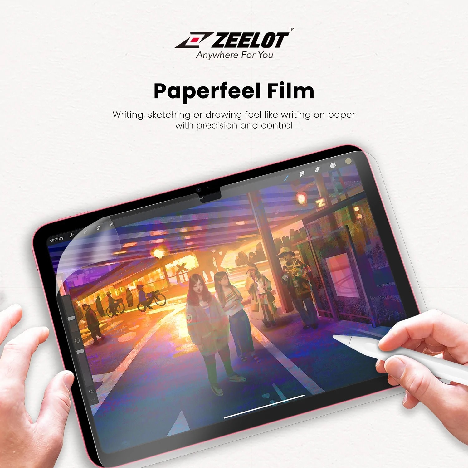 Zeelot Paperlike Screen Protector for iPad 10th/11th Gen - Clear