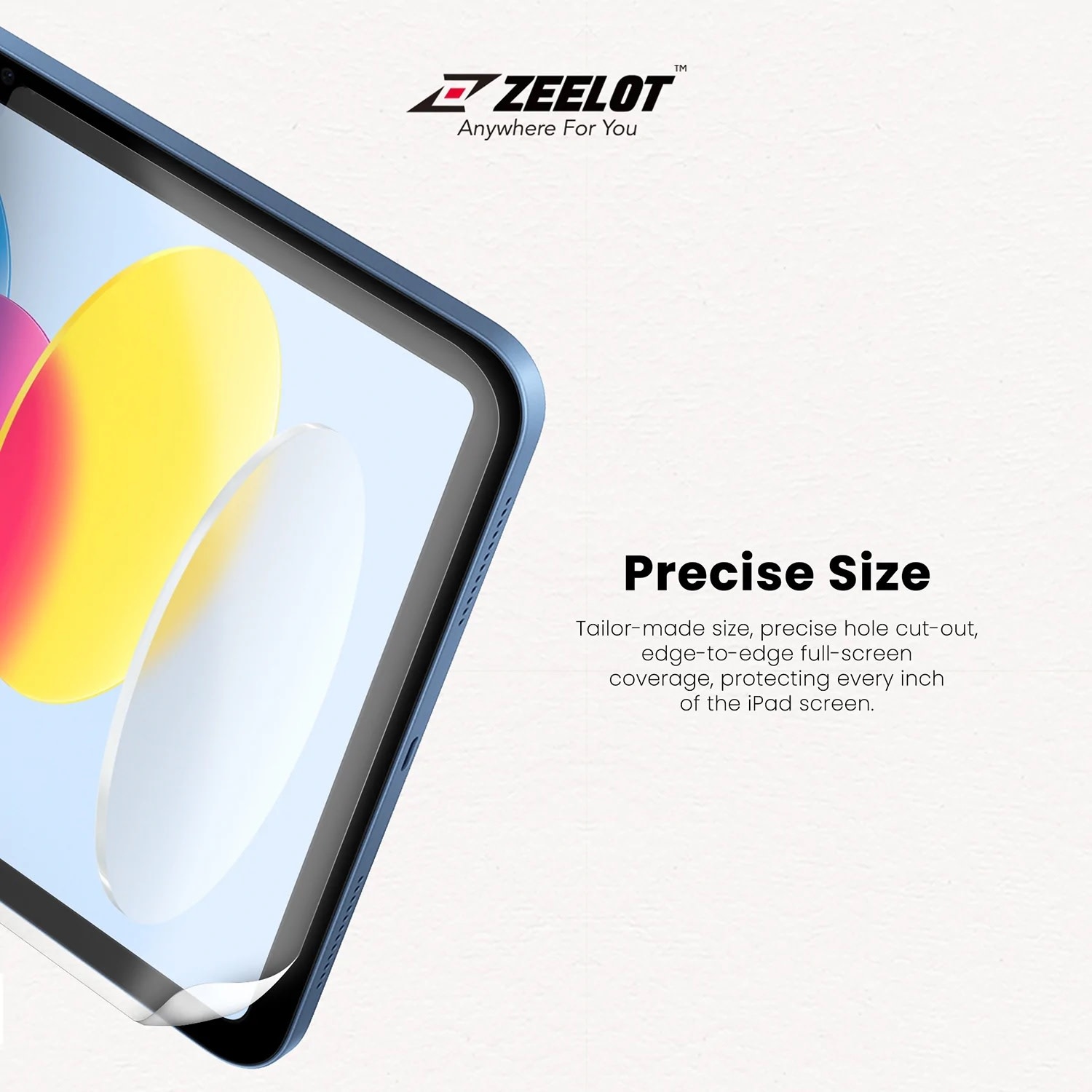 Zeelot Paperlike Screen Protector for iPad 10th/11th Gen - Clear
