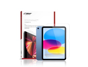 Zeelot Solidsleek Pure Glass HD Clear Screen Protector for Apple iPad 10th/11th Gen - Clear
