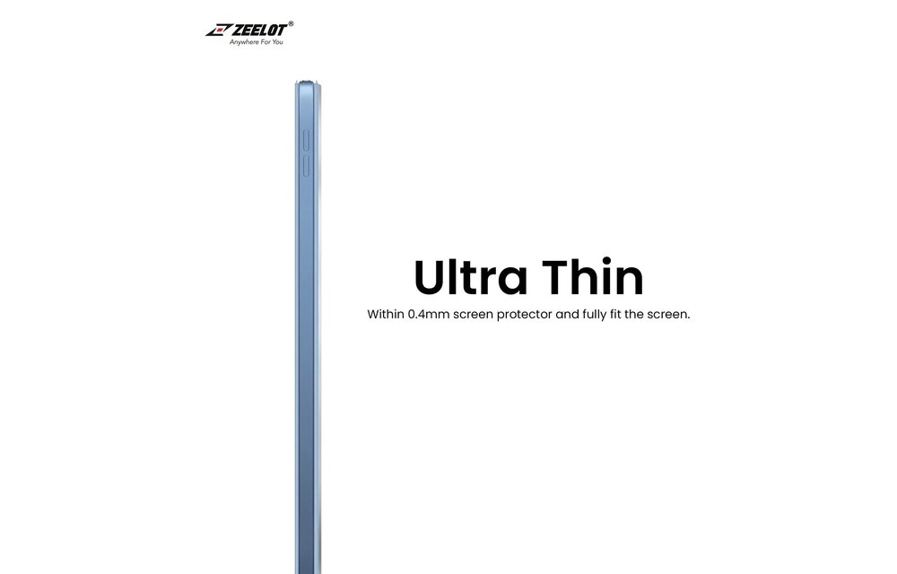 Zeelot Solidsleek Pure Glass HD Clear Screen Protector for Apple iPad 10th/11th Gen - Clear