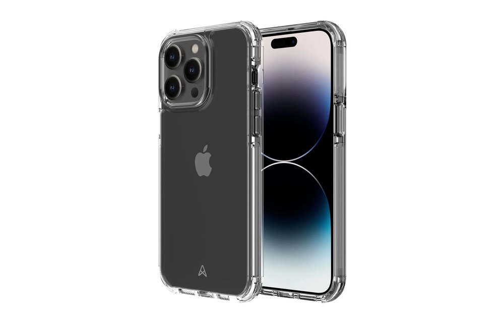 Axessorize Pro Shield Plus Case for iPhone 14 Pro Max - Clear and Frosted