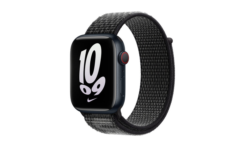 Apple Watch Nike Sport Loop Band 42/44/45/49mm - Black/Summit White