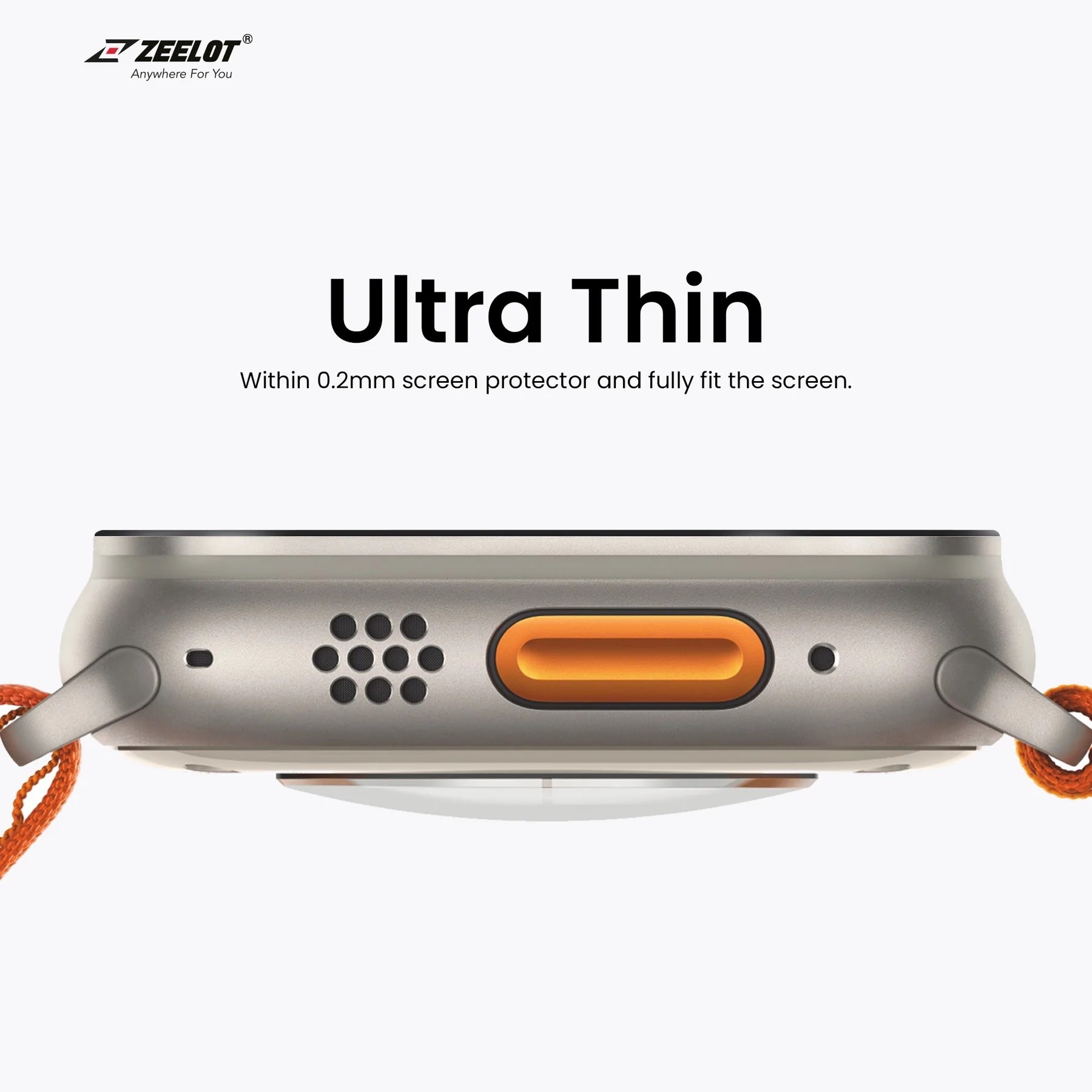 Zeelot Pishield Screen Protector for Apple Watch  Ultra 49mm - Clear