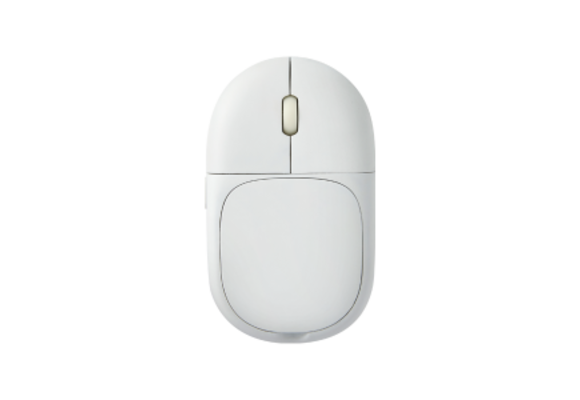 Ventaron Magnito Bluetooth Attachable Travel Mouse - White