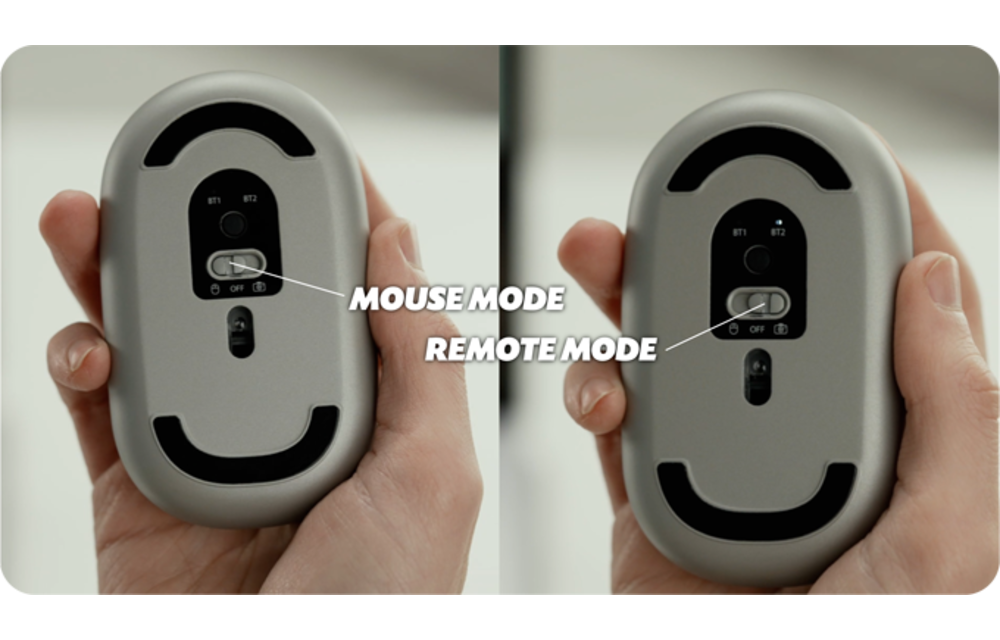 Ventaron Magnito Bluetooth Attachable Travel Mouse - Grey