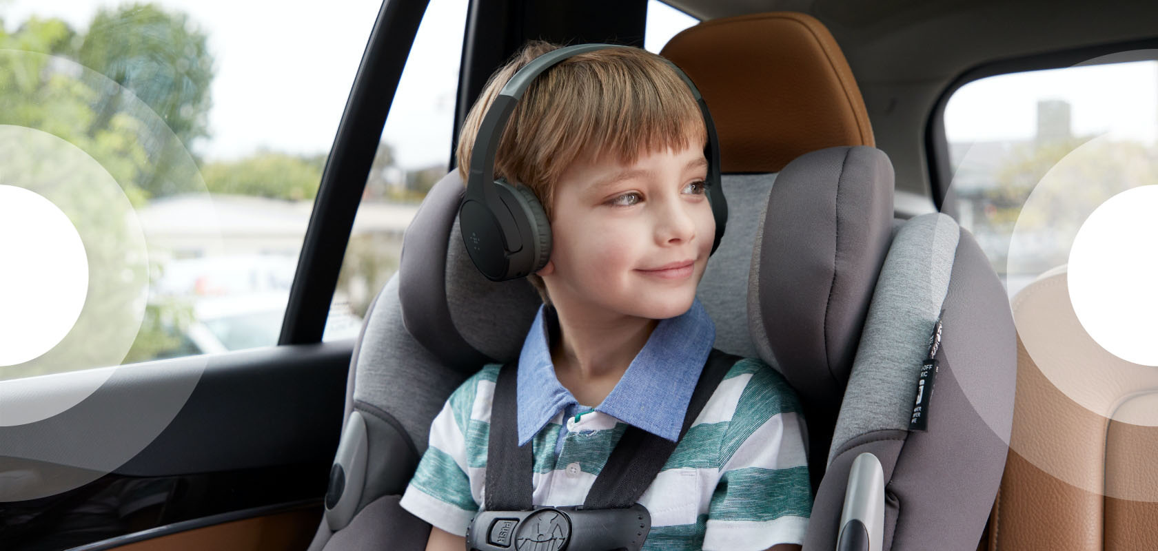 Belkin SoundForm Mini Wireless On-Ear Headphones for Kids 30H Playtime With Safe 85 dB Volume  - Black