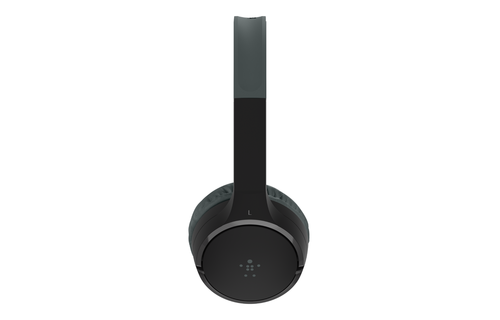 Belkin SoundForm Mini Wireless On-Ear Headphones for Kids 30H Playtime With Safe 85 dB Volume  - Black