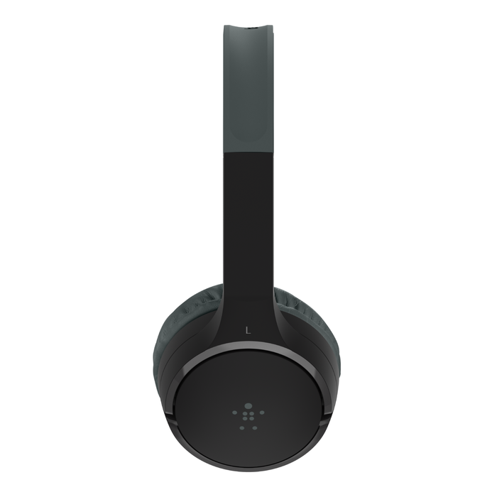 Belkin SoundForm Mini Wireless On-Ear Headphones for Kids 30H Playtime With Safe 85 dB Volume  - Black