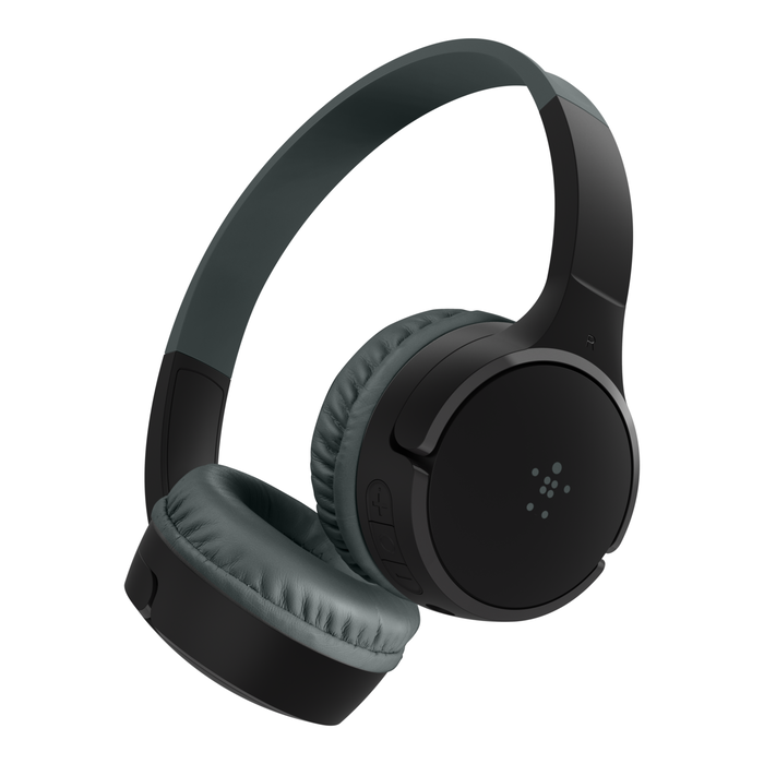 Belkin SoundForm Mini Wireless On-Ear Headphones for Kids 30H Playtime With Safe 85 dB Volume  - Black
