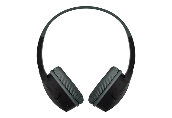 Belkin SoundForm Mini Wireless On-Ear Headphones for Kids 30H Playtime With Safe 85 dB Volume - Black