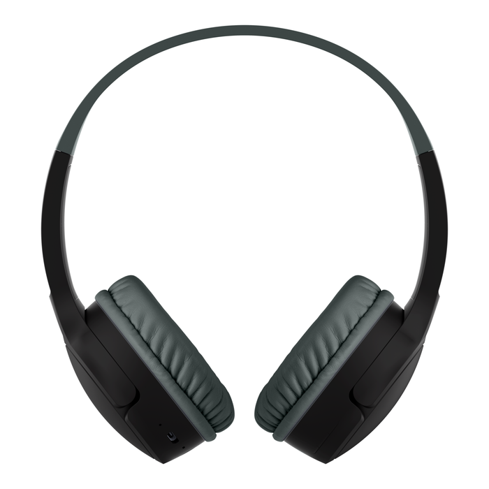 Belkin SoundForm Mini Wireless On-Ear Headphones for Kids 30H Playtime With Safe 85 dB Volume  - Black