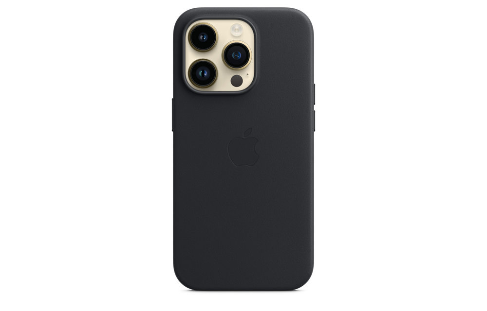 Apple iPhone 14 Pro Leather Case with MagSafe - Midnight