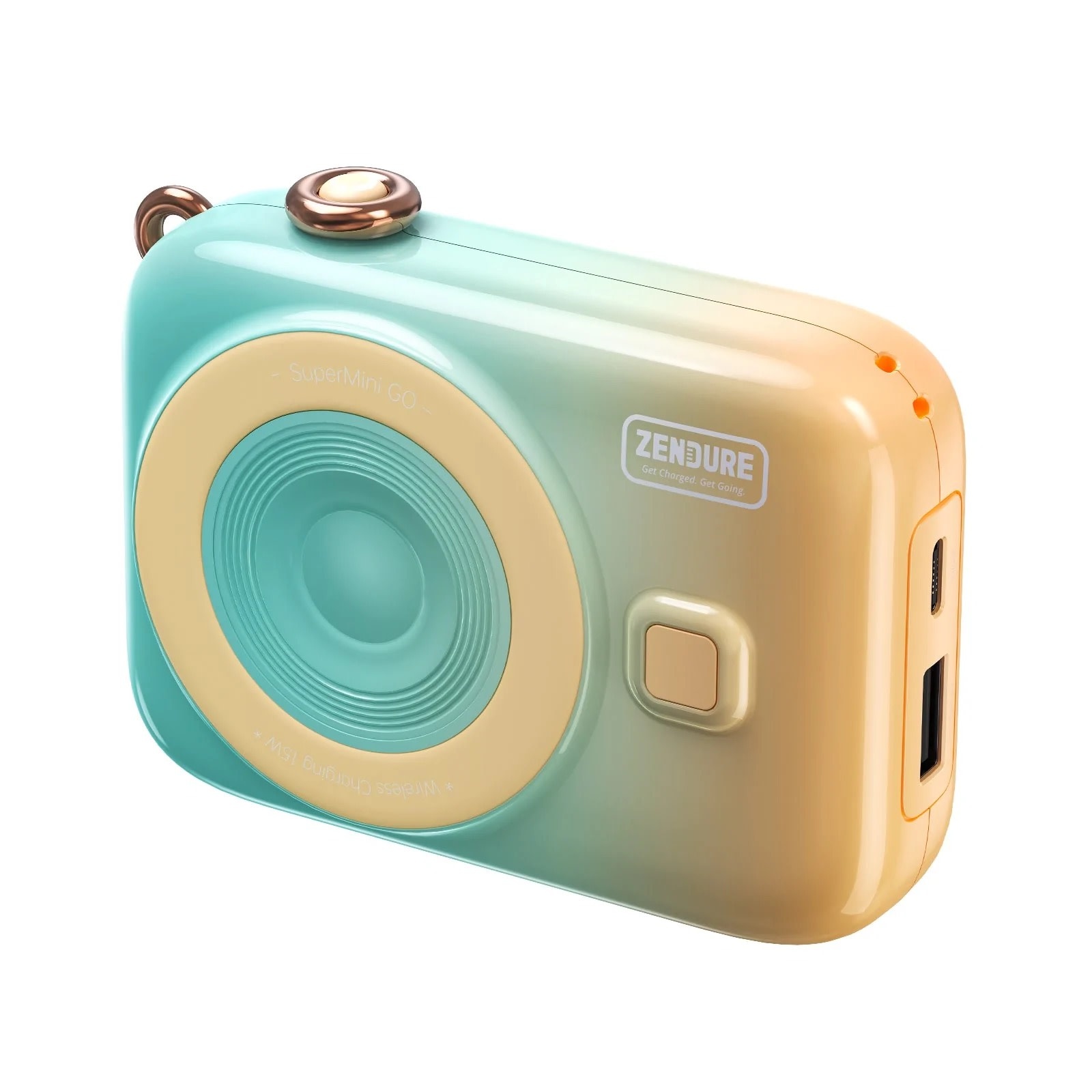 Zendure SuperMini GO MagSafe Magnetic Wireless Power Bank PD 10,000mAh - Gradient Orange