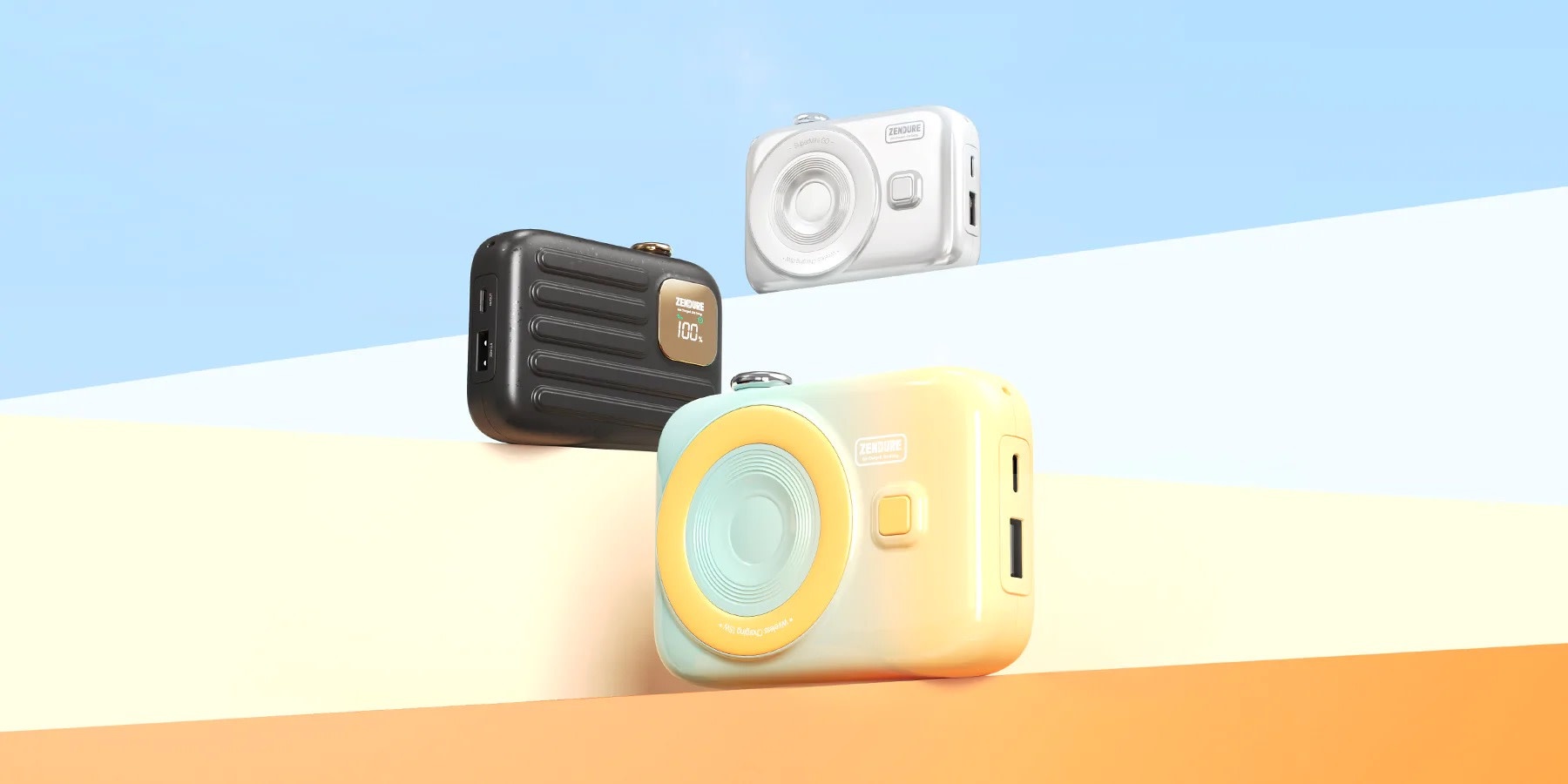 Zendure SuperMini GO MagSafe Magnetic Wireless Power Bank PD 10,000mAh - Gradient Orange