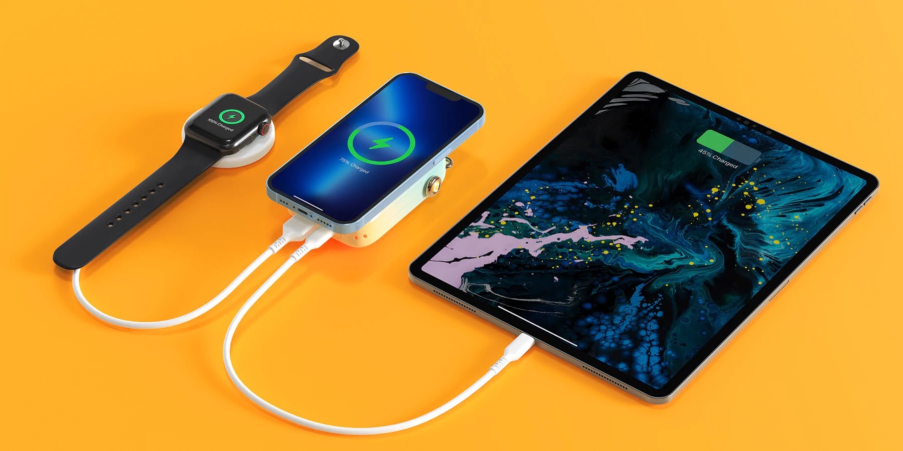 Zendure SuperMini GO MagSafe Magnetic Wireless Power Bank PD 10,000mAh - Gradient Orange