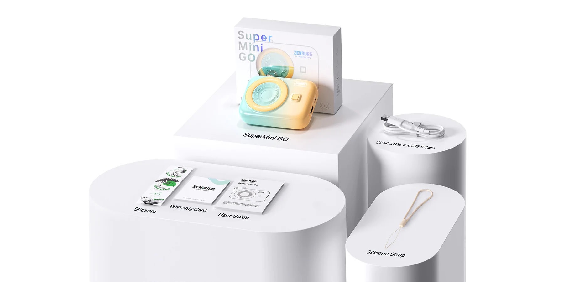 Zendure SuperMini GO MagSafe Magnetic Wireless Power Bank PD 10,000mAh - Gradient Orange