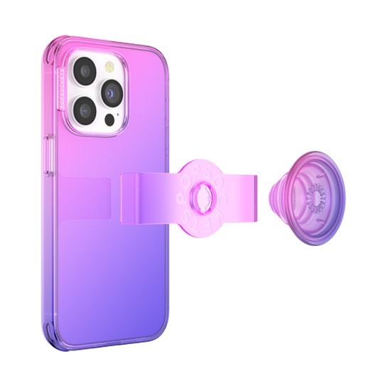PopSockets PopGrip Slide Case for Apple iPhone 14 Pro Max - Berry Blur