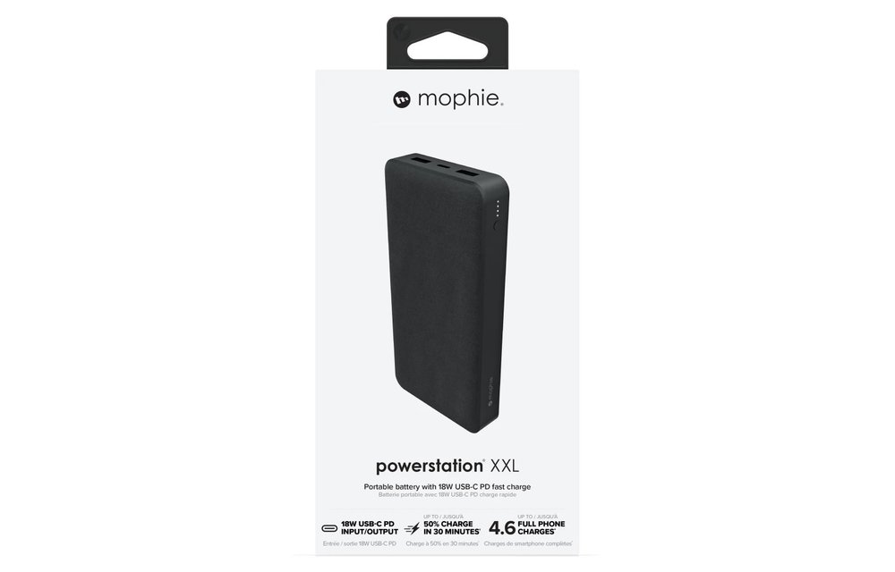 Mophie PowerStation XXL Power Bank 20,000mAh USB-C PD - Black