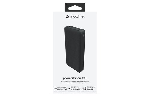 Mophie PowerStation XXL Power Bank 20,000mAh USB-C PD - Black