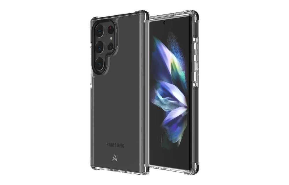 Axessorize Pro Shield Plus Case for Samsung Galaxy S23 Ultra - Black/Clear