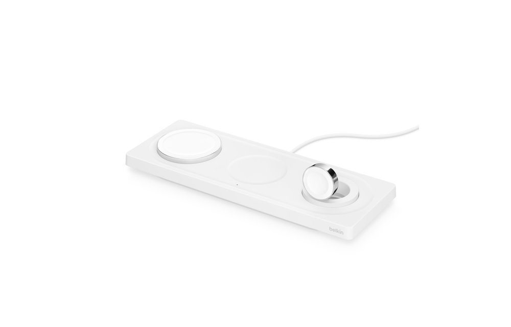 Belkin Boost Charge Pro 3-In-1 MagSafe Wireless Charging Pad - White