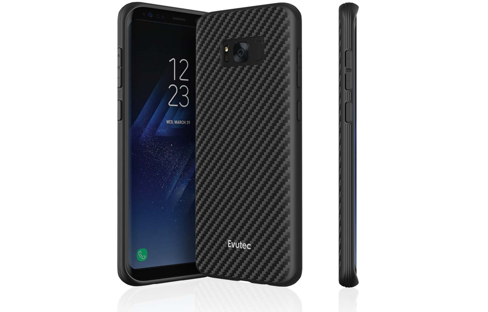 EVUTEC AER KARBON SERIES CASE FOR SAMSUNG GALAXY S8 PLUS - BLACK