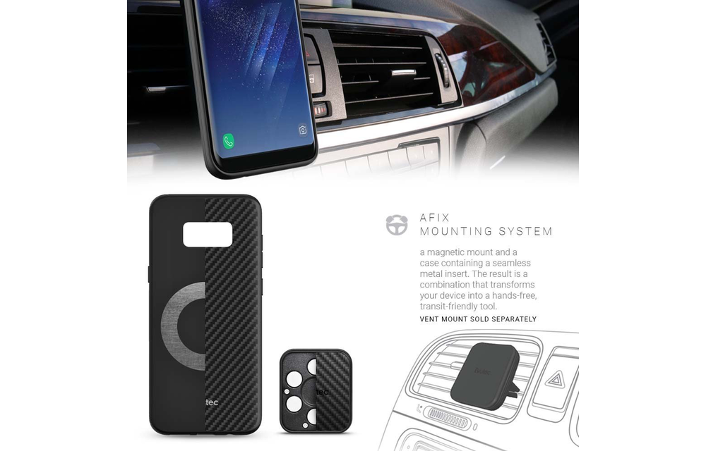 EVUTEC AER KARBON SERIES CASE FOR SAMSUNG GALAXY S8 PLUS - BLACK