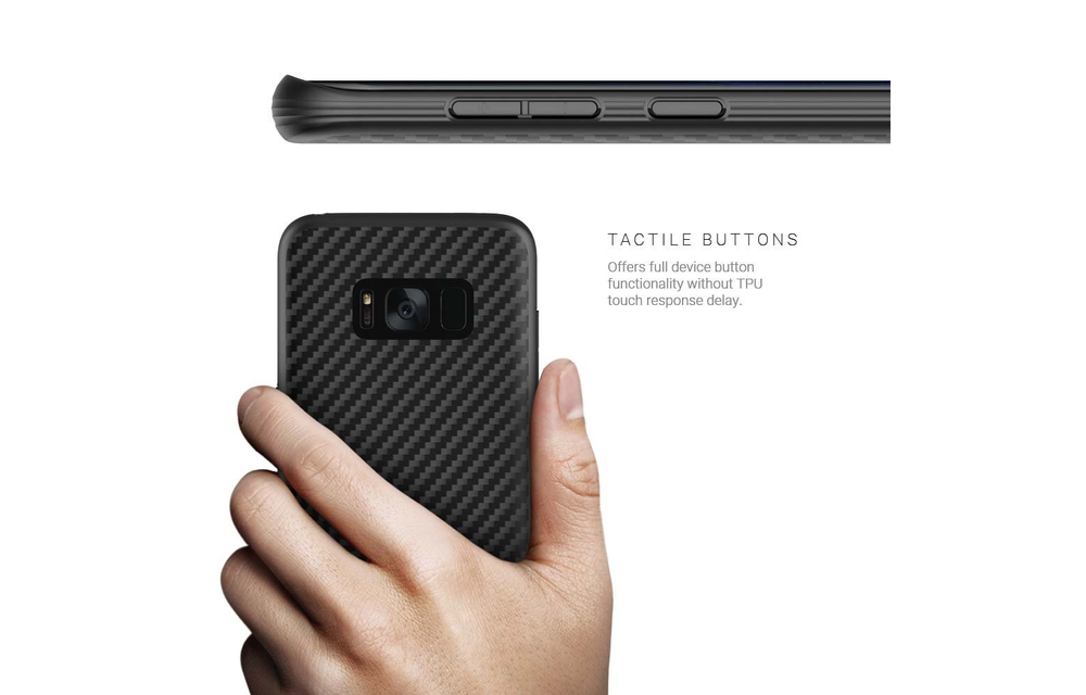 EVUTEC AER KARBON SERIES CASE FOR SAMSUNG GALAXY S8 PLUS - BLACK