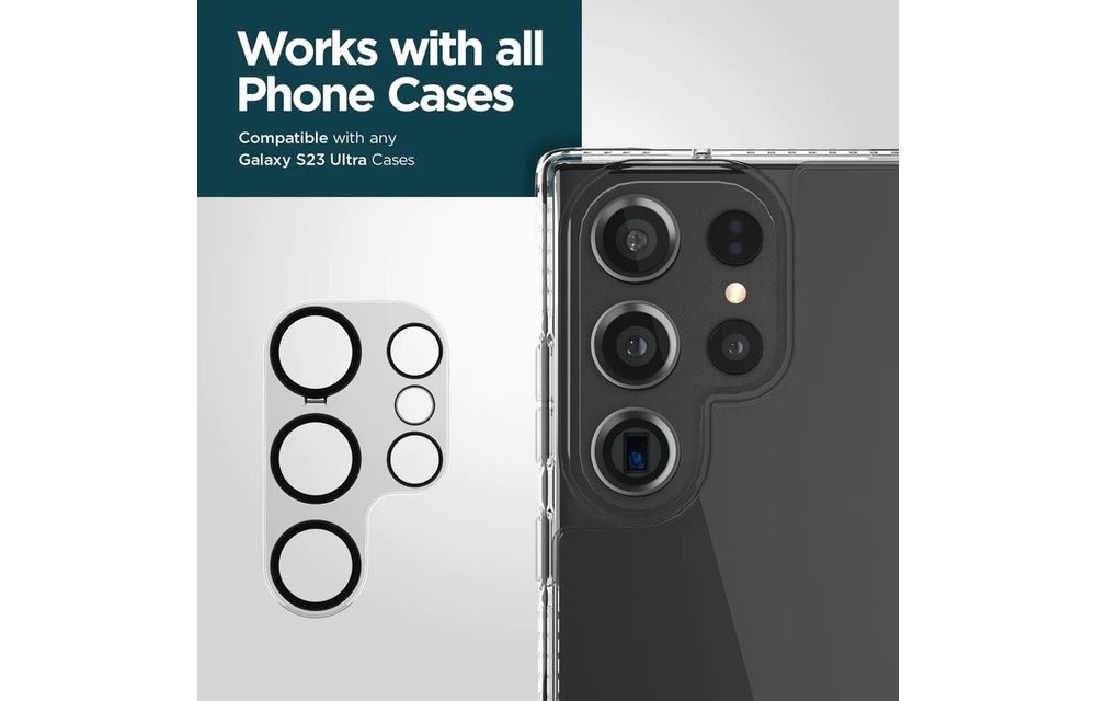 Case Mate Rear Camera Lens Glass Protector for Samsung Galaxy S23 Ultra - Clear