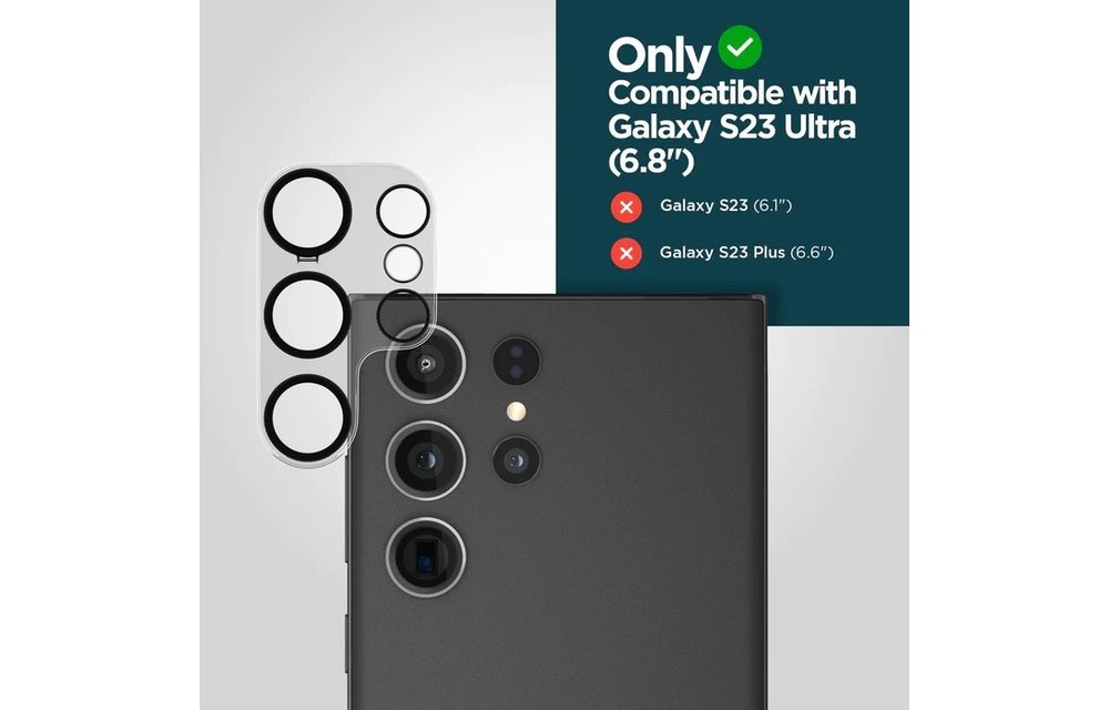 Case Mate Rear Camera Lens Glass Protector for Samsung Galaxy S23 Ultra - Clear