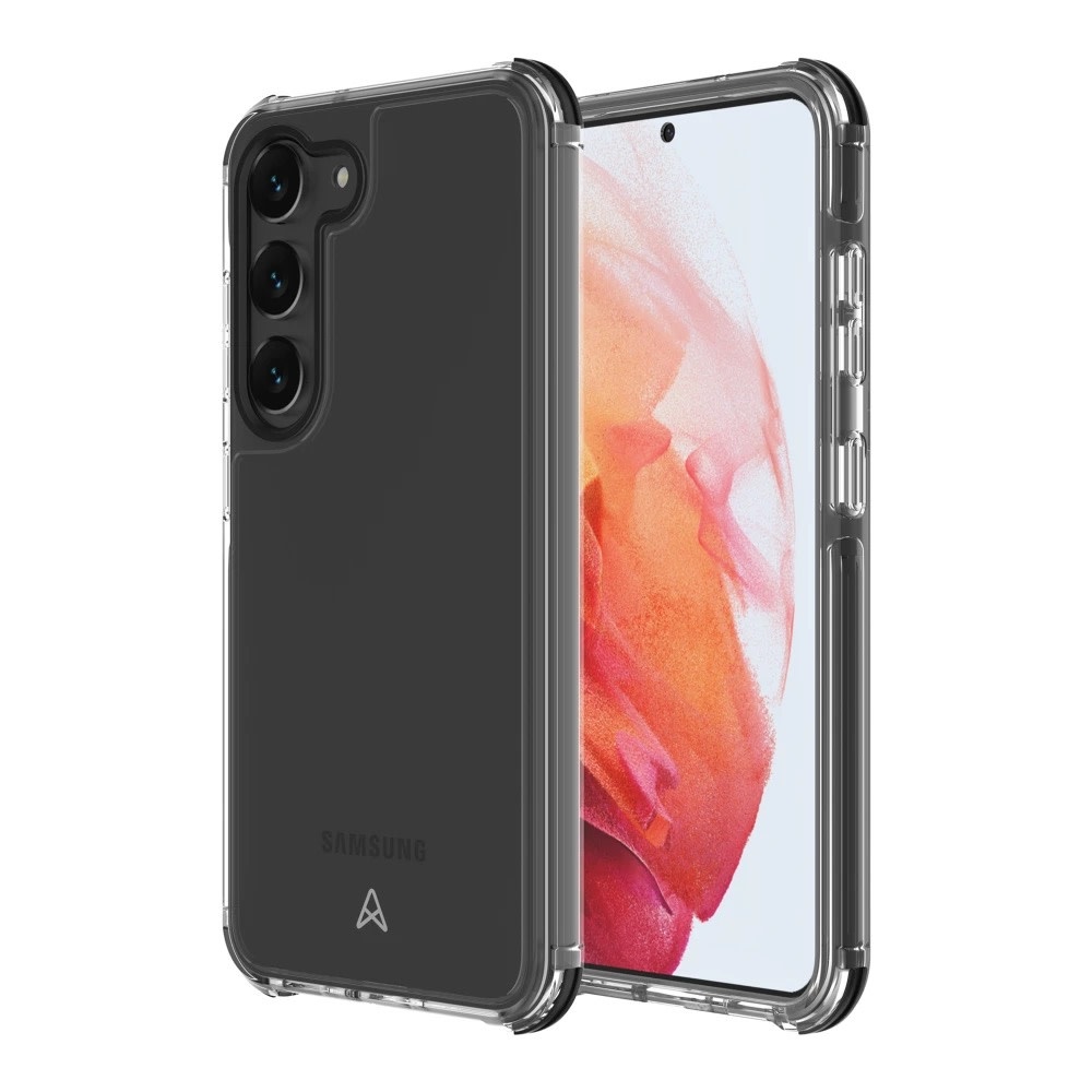 Axessorize Pro Shield Plus Case for Samsung Galaxy S23 - Black/Clear