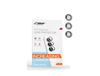 ZEELOT Pishield Titanium Alloy Lens Protector for Samsung Galaxy S23 / S23 Plus - Sliver