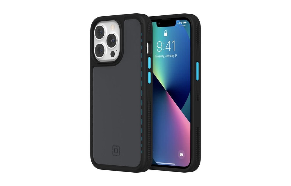 Incipio Optum Case for Apple iPhone 13 Pro - Black Oyster and Electric Blue