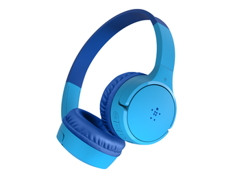 Belkin SoundForm Mini Wireless On-Ear Headphones for Kids  30H Playtime With Safe 85 dB Volume - Blue
