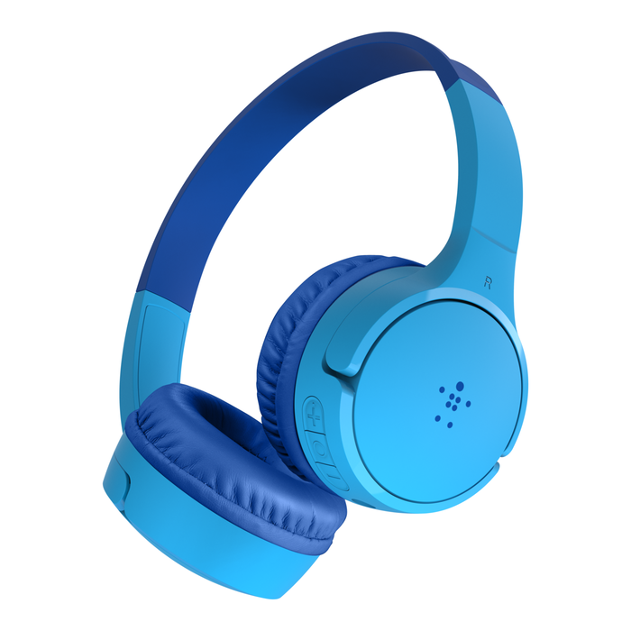 Belkin SoundForm Mini Wireless On-Ear Headphones for Kids  30H Playtime With Safe 85 dB Volume - Blue