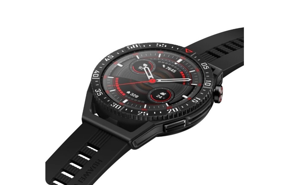 Huawei Watch GT 3 SE Black Durable Polymer Fiber Watch Case - Black TPU Strap