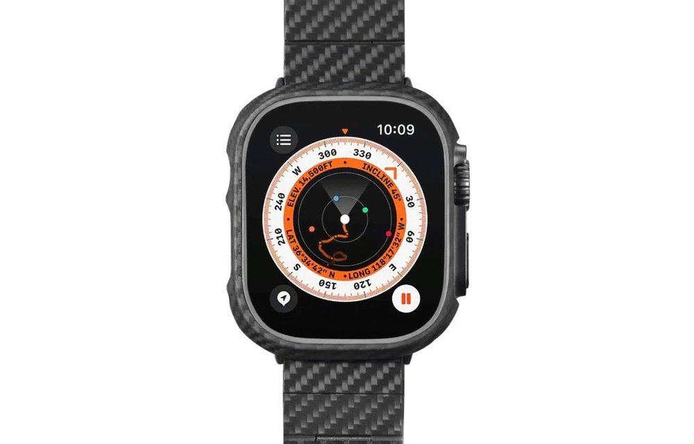 Pitaka Air Case for Apple Watch Ultra 49mm - Black/Grey Twill