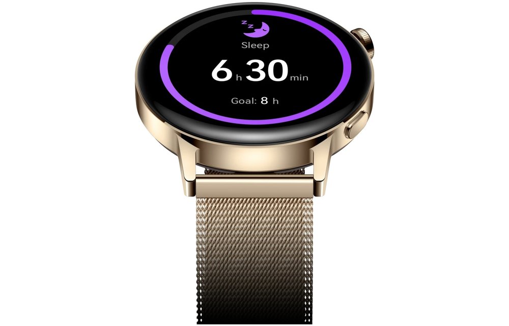 Huawei Watch GT 3 Stainless Gold Steel Case with Gold Milanese Strap 42mm