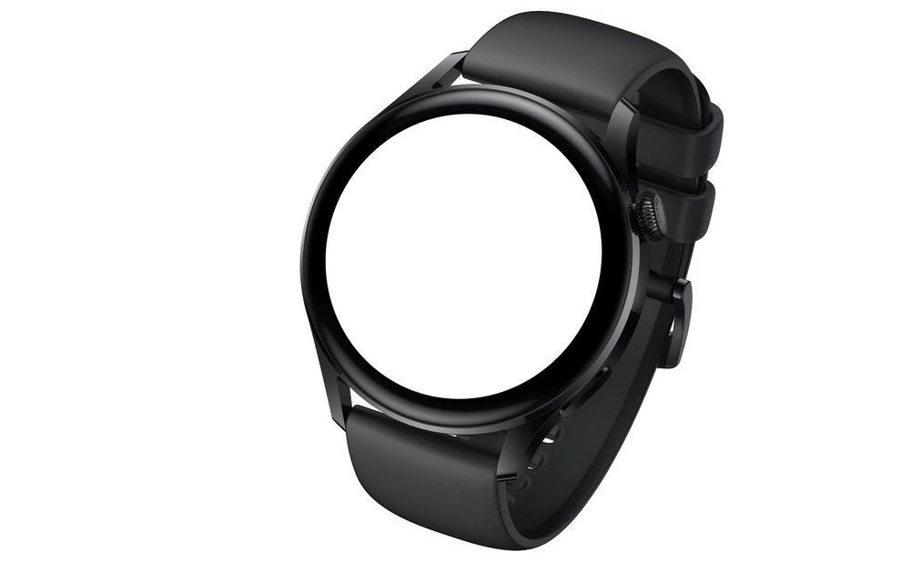 Huawei Watch GT 3 Black Stainless Steel Case with Black Fluoroelastomer Strap 42mm