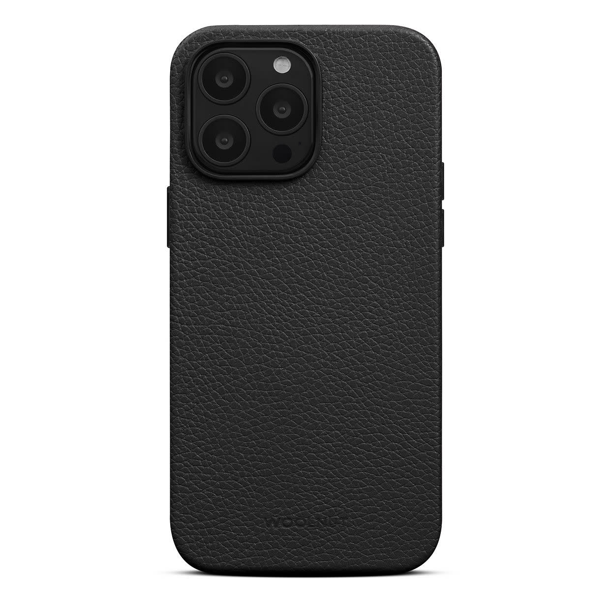 Woolnut Leather Case with Magsafe for iPhone 14 Pro Max Black