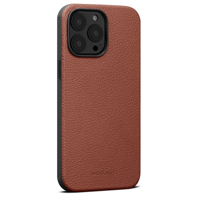 Woolnut Leather Case with Magsafe for iPhone 14 Pro - Cognac