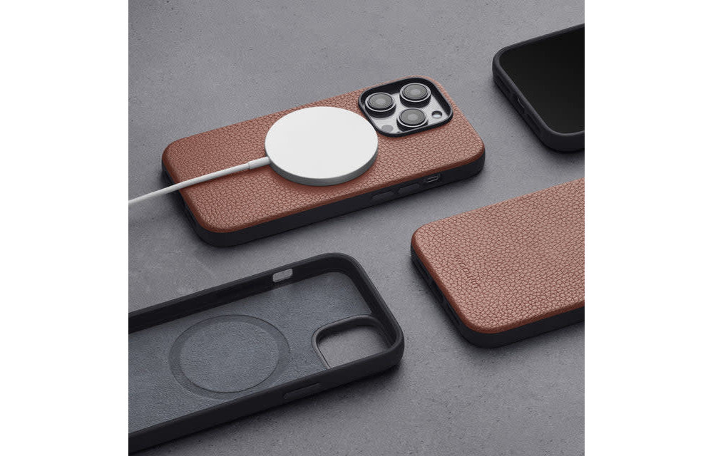Woolnut Leather Case with Magsafe for iPhone 14 Pro - Cognac