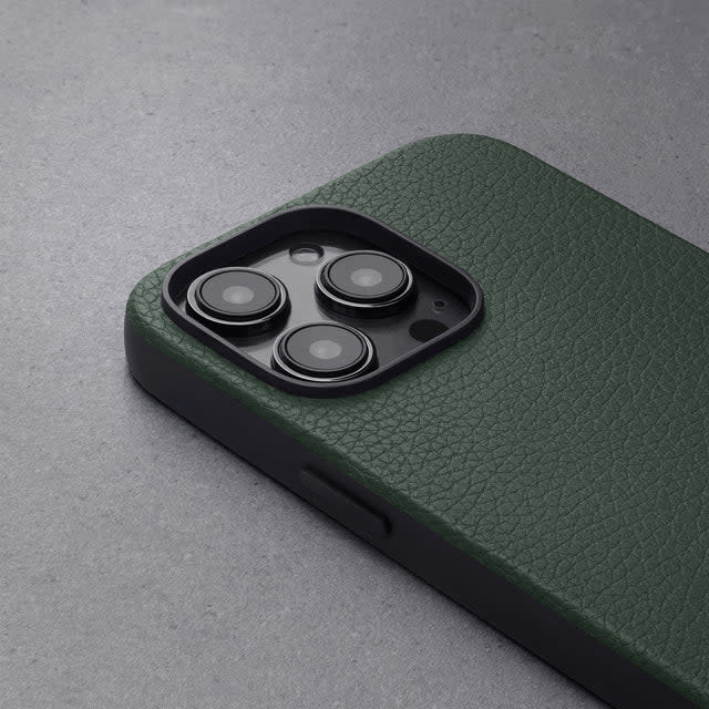 Woolnut Leather Case with Magsafe for iPhone 14 Pro - Green