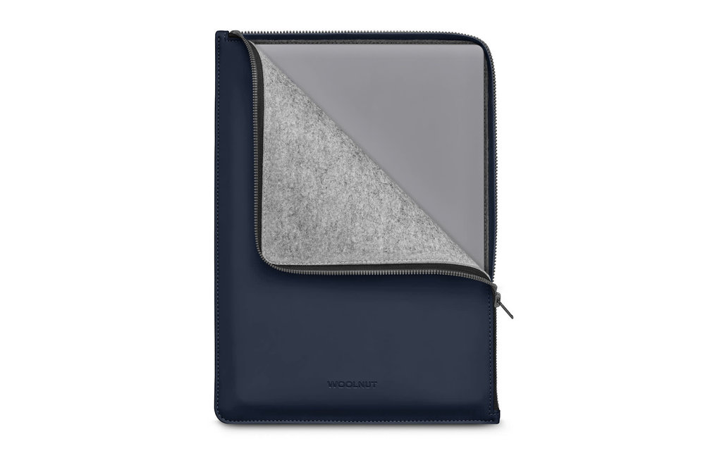 Woolnut Coated Folio Sleeve for MacBook Pro 13" and 14" / Air 13" - Blue