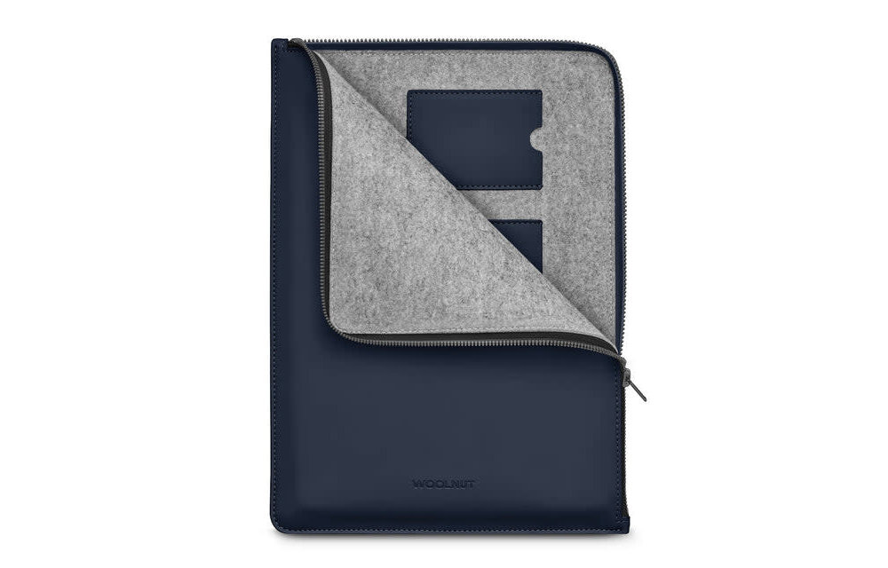 Woolnut Coated Folio Sleeve for MacBook Pro 13" and 14" / Air 13" - Blue